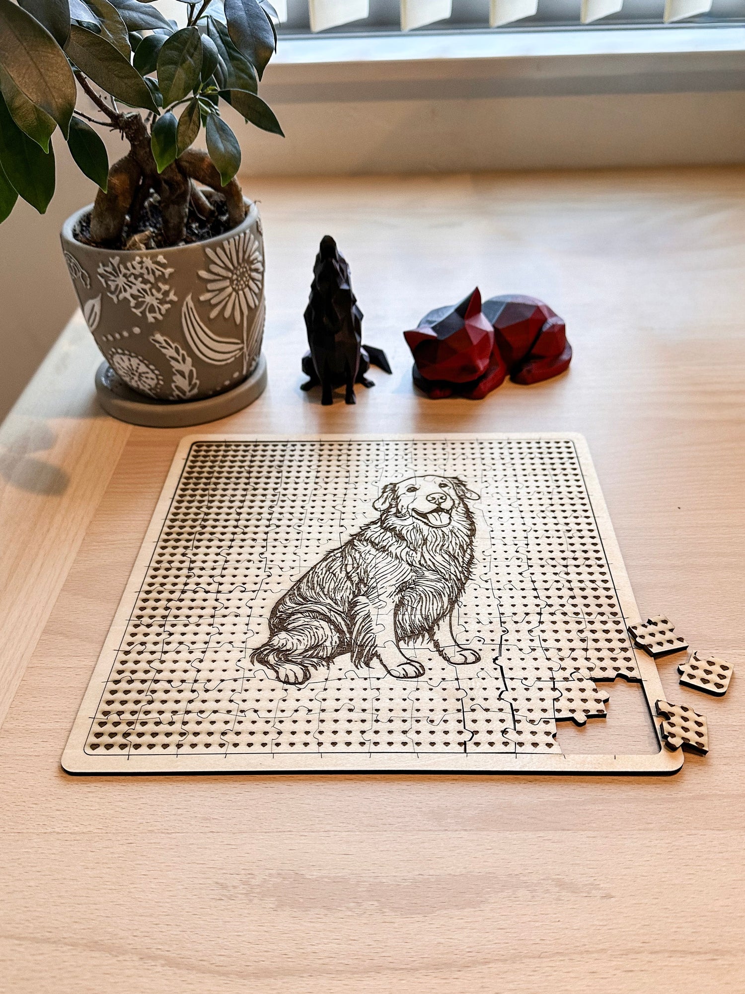 写真から作るレーザーカットパズル