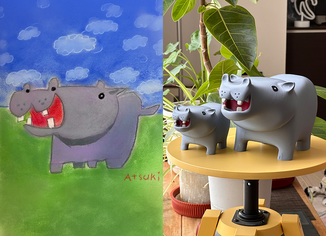 お子さんの絵をおもちゃに