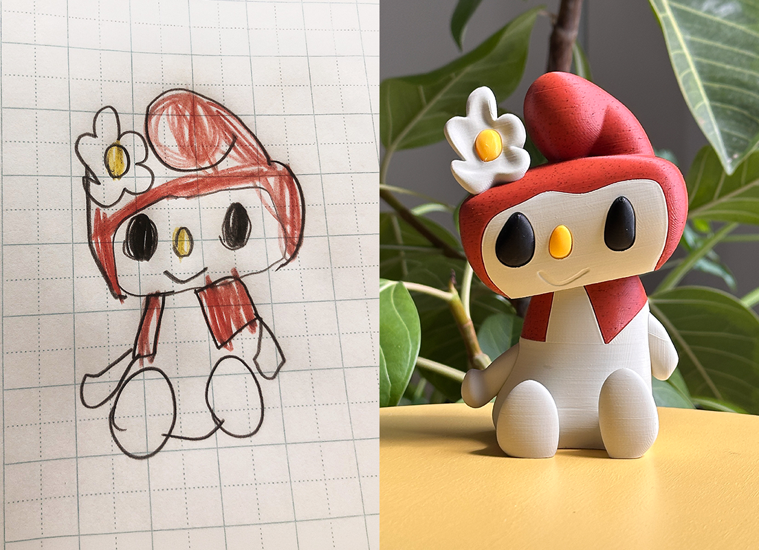 お子さんの絵をおもちゃに