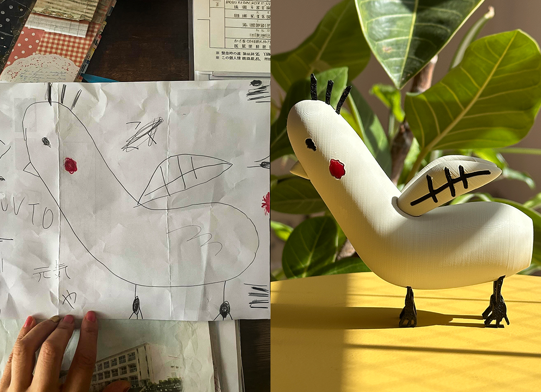お子さんの絵をおもちゃに