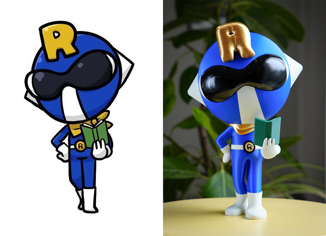 企業キャラクターをオリジナルフィギュアに