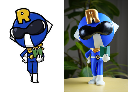 企業キャラクターをオリジナルフィギュアに