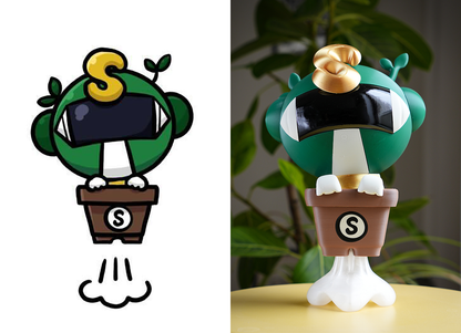企業キャラクターをオリジナルフィギュアに