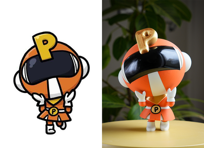 企業キャラクターをオリジナルフィギュアに