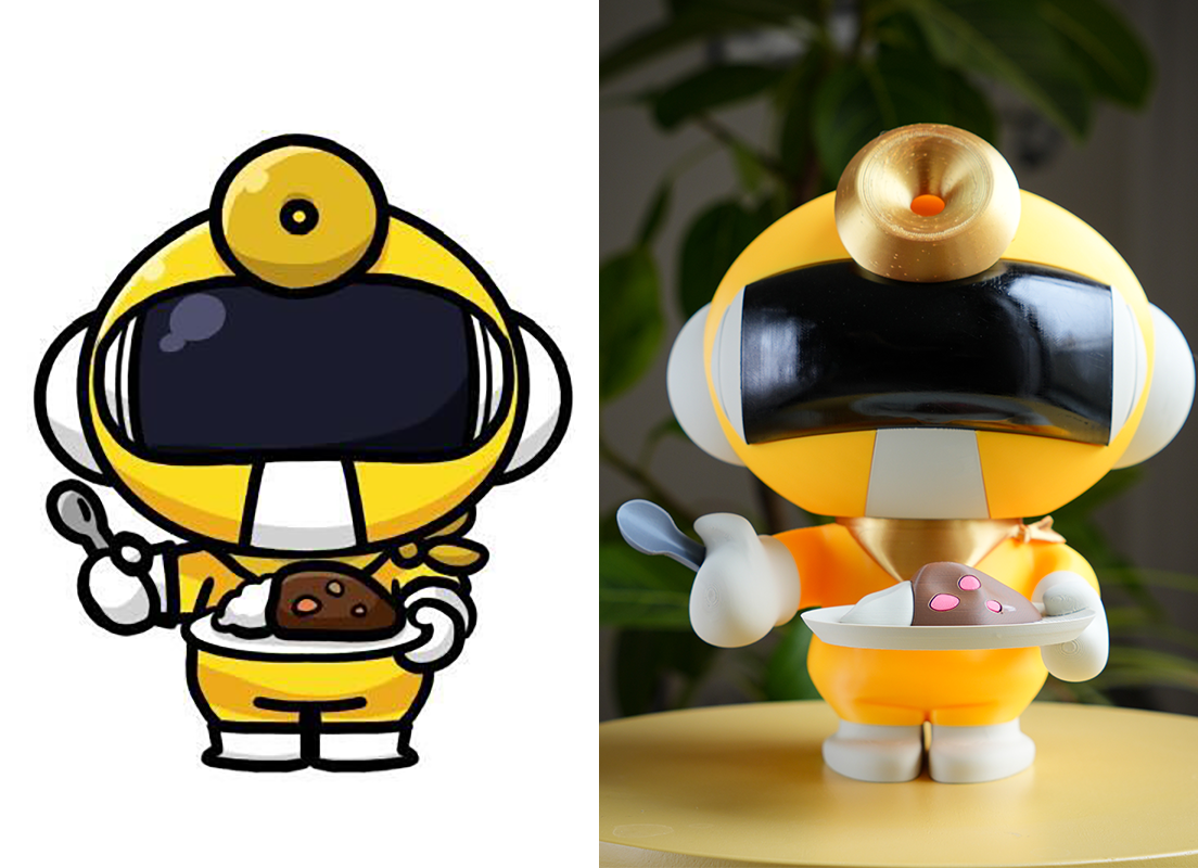 企業キャラクターをオリジナルフィギュアに