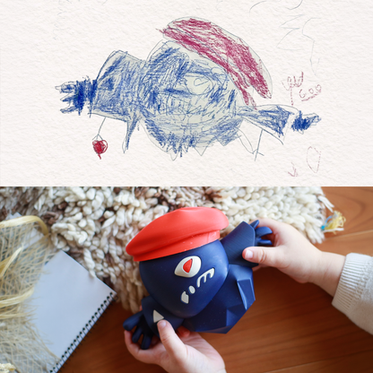 お子さんの絵をおもちゃに