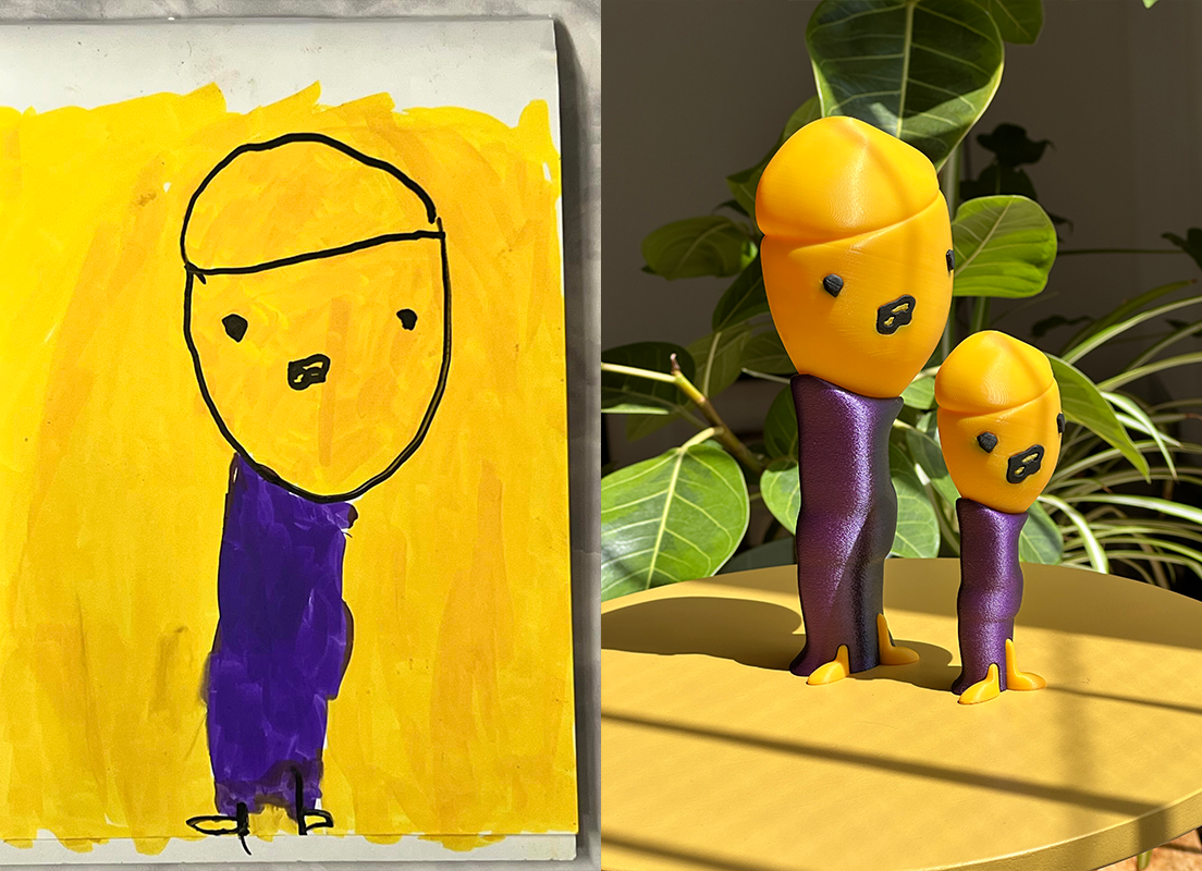 お子さんの絵をおもちゃに