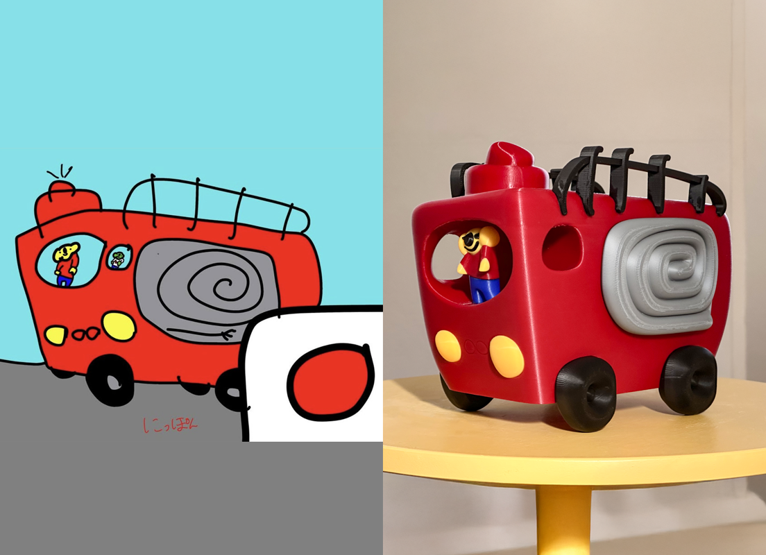 お子さんの絵をおもちゃに